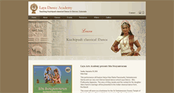 Desktop Screenshot of layadanceacademy.com